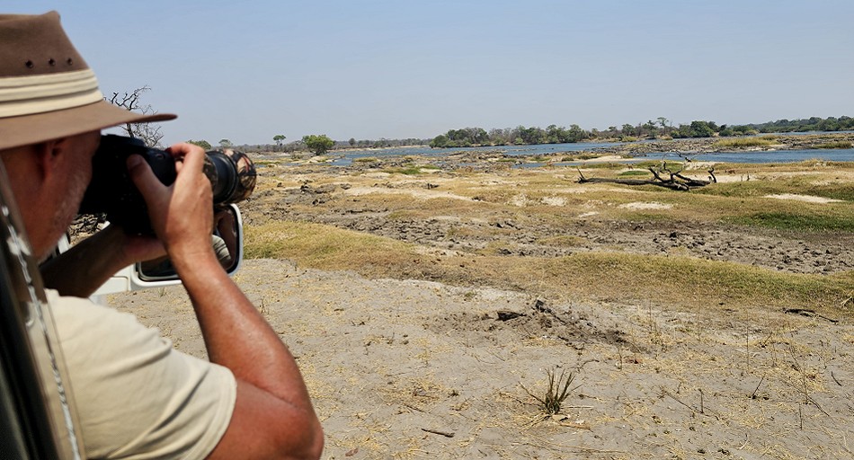 am Ufer des Zambesi Rivers, Zambesi National Park