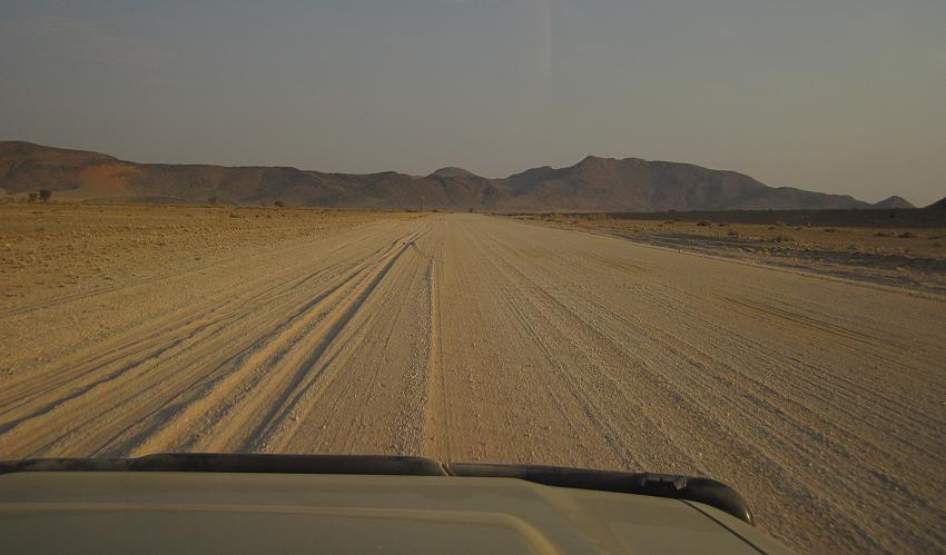 Unterwegs auf der C14 in Richtung Swakopmund