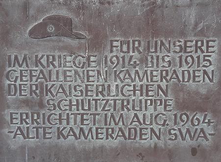 Alte Feste Gedenktafel - Windhuk