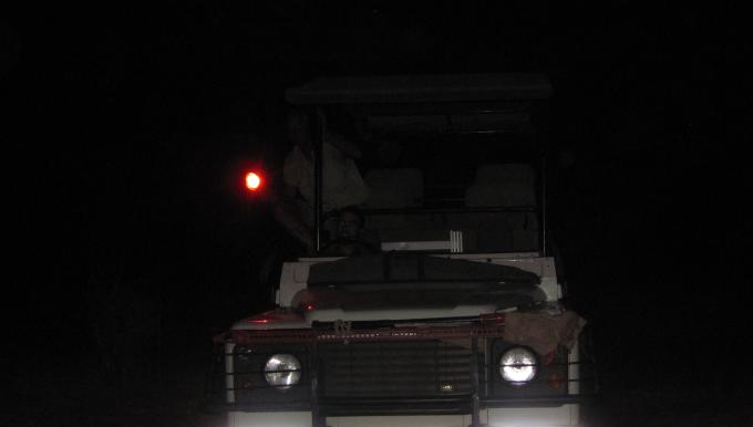 with Daniel Peel on Game Drive - Ruckomechi Conservation Area