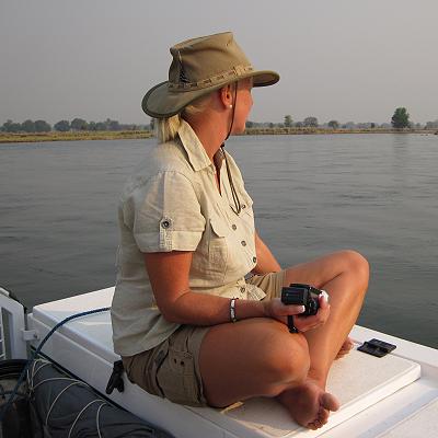birdwatching - ponton boat, Zambesi