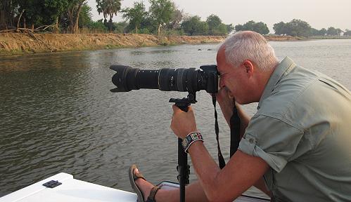 birdwatching - ponton boat, Zambesi