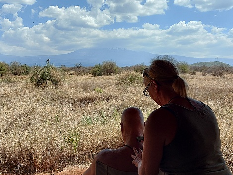 Hair cut im Amboseli Bush Camp