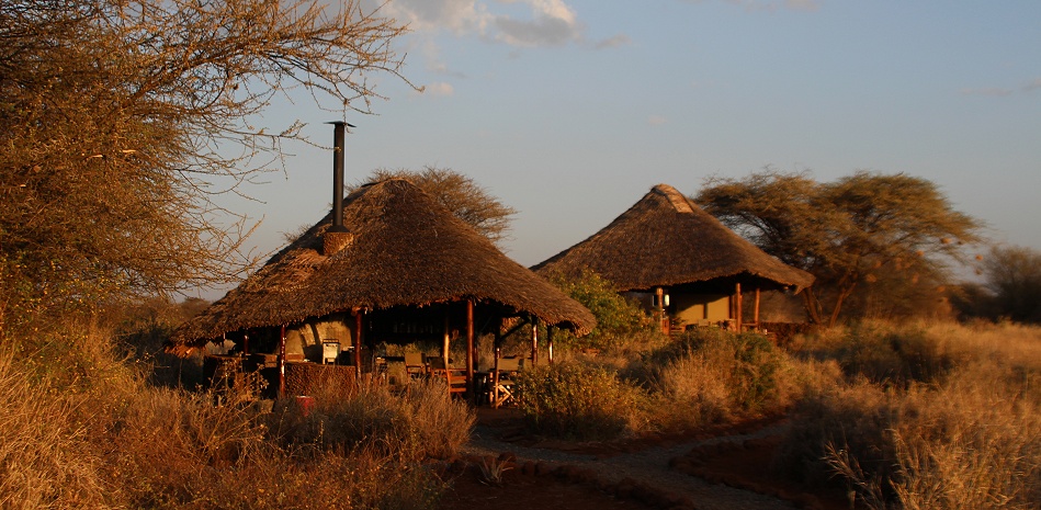 Amboseli Bush - Camp Küche und Lounge
