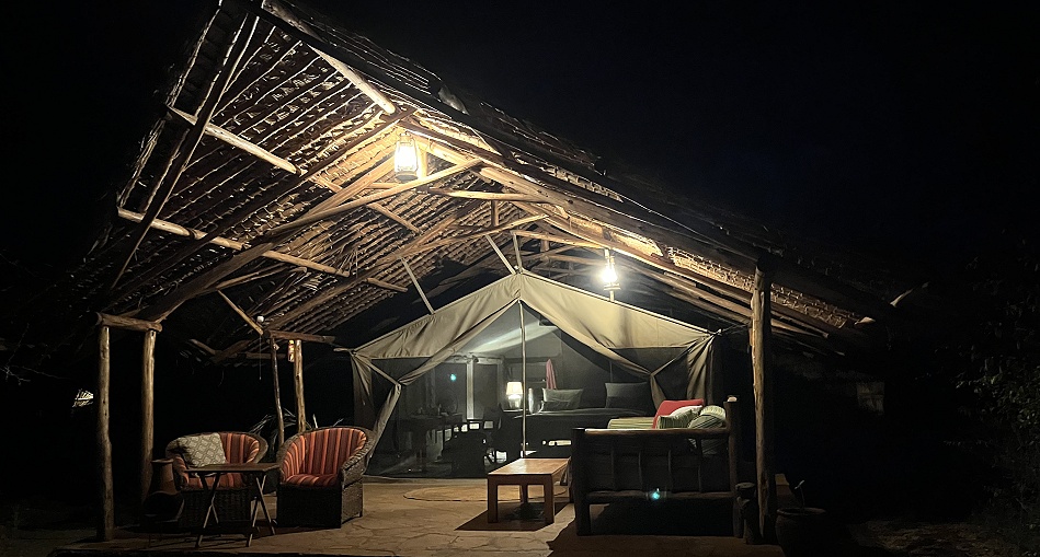 Abendstimmung im Amboseli Bush Camp