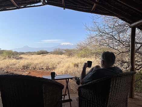 Tagesanbruch im Amboseli Bush Camp