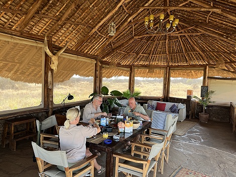 morgens im Amboseli Bush Camp