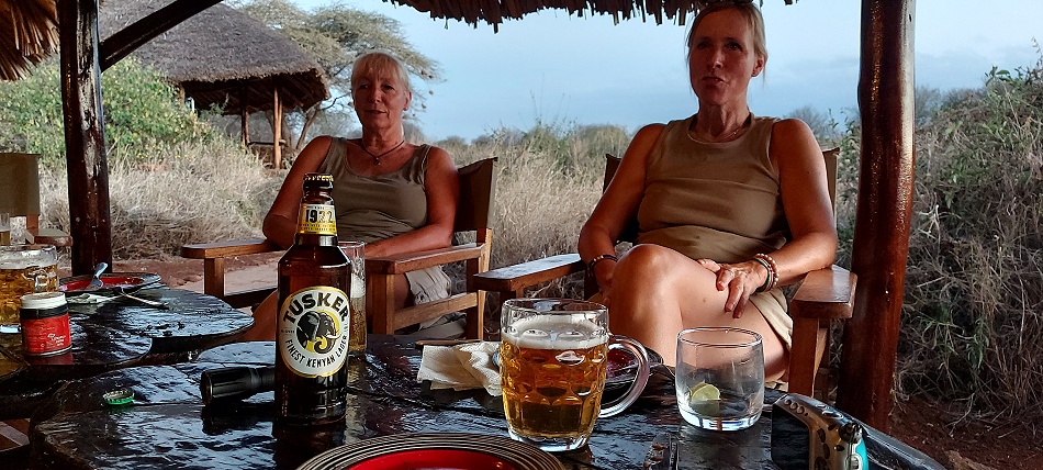 selbstgemachte Pizza im Amboseli Bush Camp