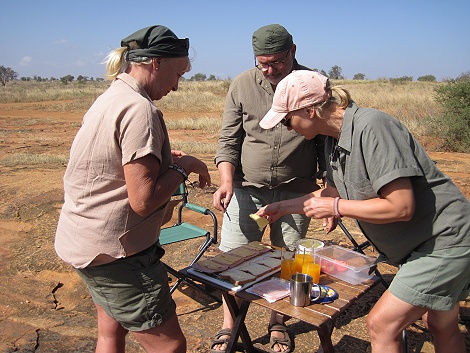Buschfrühstück im Lumo Conservancy