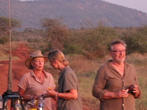 Sundowner im Lumo Reservat