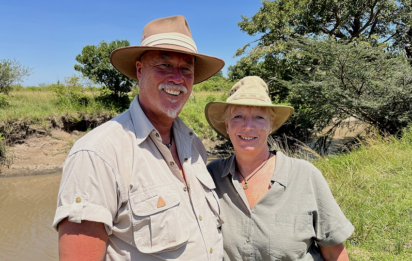 Jörg und Petra Reinecke auf Safari