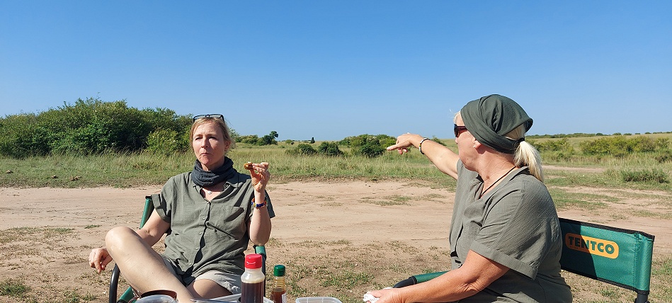 Buschfrühstück in der Masai Mara
