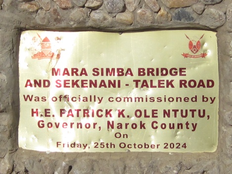 Masai Mara, an der neuen Talek Brücke Sekenanai - Talek