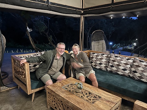 bei Sandra im Olkinyei Camp