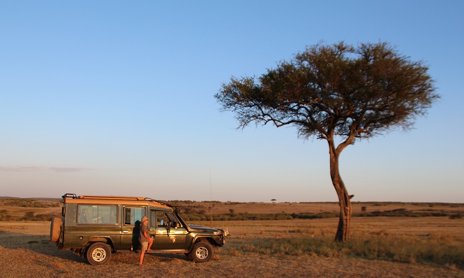 Sundowner in der Masai Mara