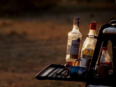 Sundowner in der Masai Mara