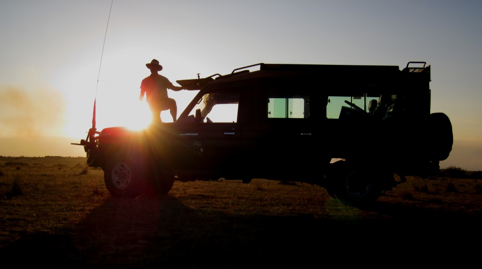 Sundowner in der Masai Mara