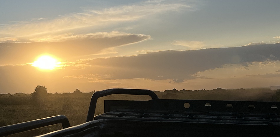 Sonnenuntergang in der Masai Mara