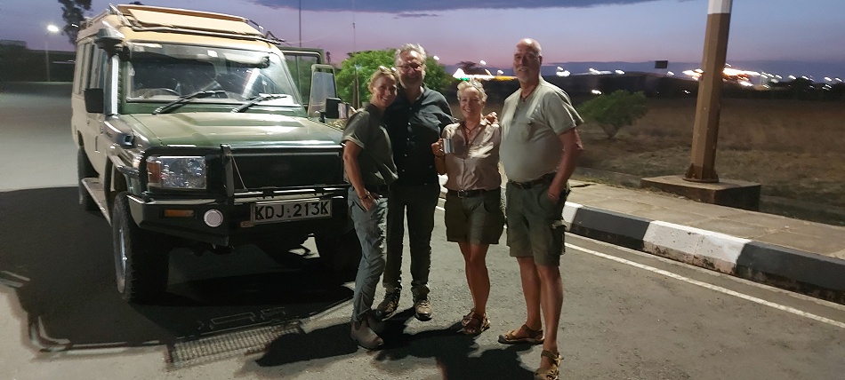 Ein letzter Drink am JKIA Flughafen in Nairobi