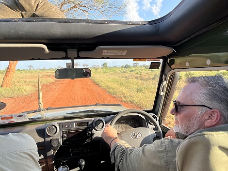 Falk Witte auf Pirschfahrt in Kenya