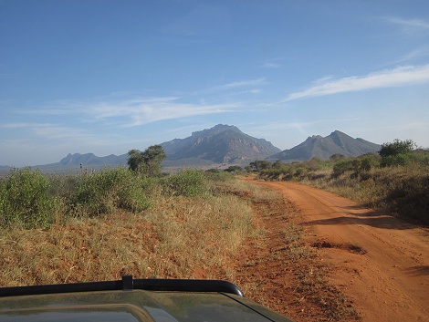 auf Pirschfahrt im Tsavo West National Park