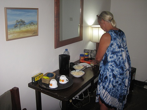 kleiner Snack aus der eigenen K&uuml;che Boko Boko Bungalows - Mombasa North Coast