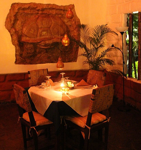 das Porini Restaurant wird f&uuml;r die Weihnachtszeit geschm&uuml;ckt