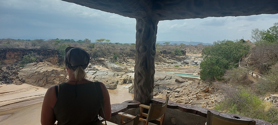 Lions Cave Camp Aussicht auf den Ewaso Ngiro