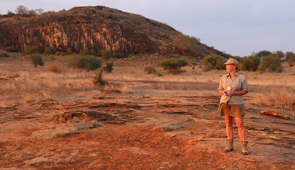 Sundowner am Lions Rock im Lumo Conversancy