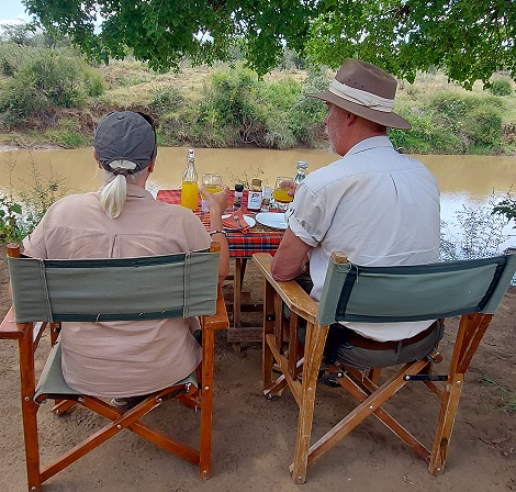 Lunch im Ol Gaboli Camp, Laikipia