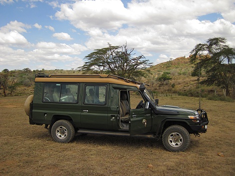 Pause, igendwo im Laikipia Hochland