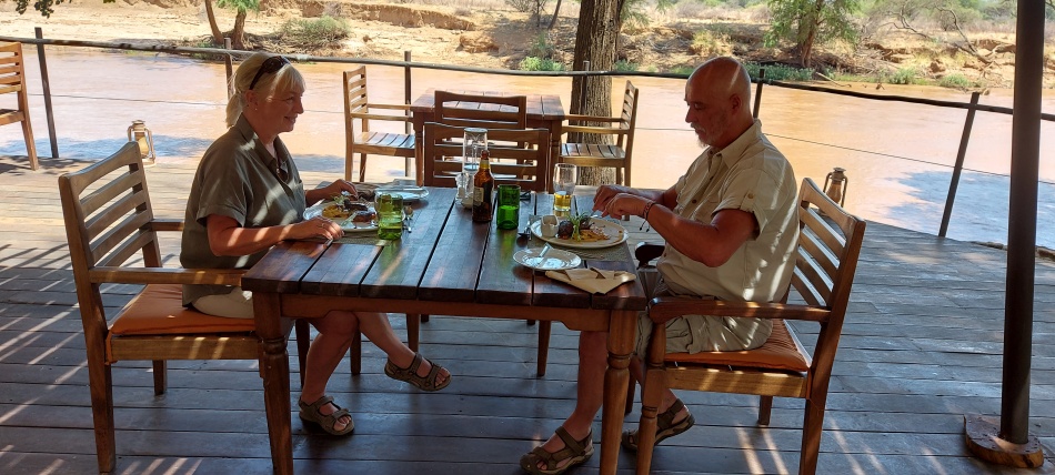 Lunch in Soroi Larsens Camp - River Terrasse