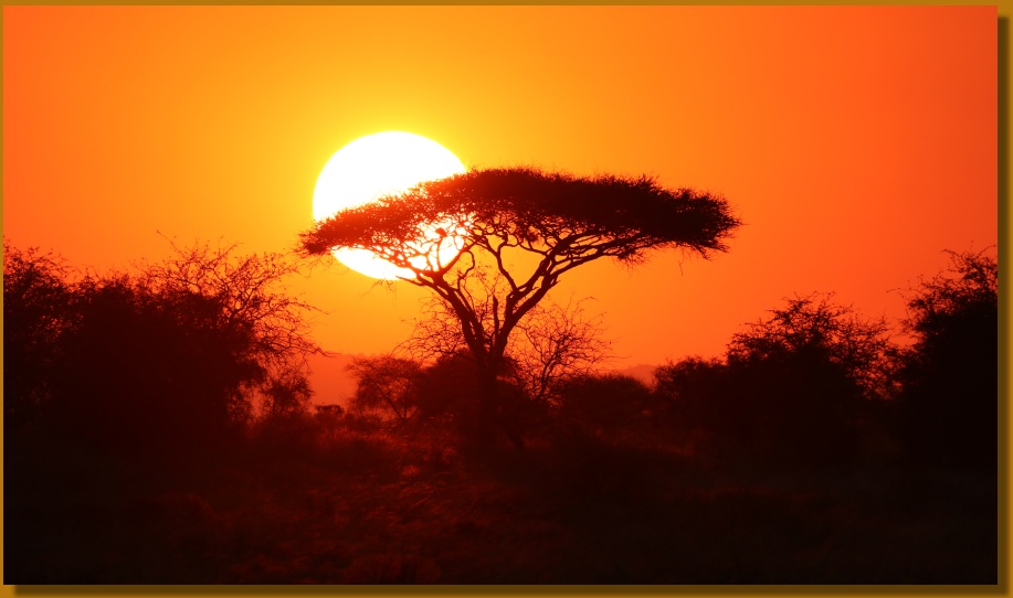 Sonnenuntergang im Lumo Reservat