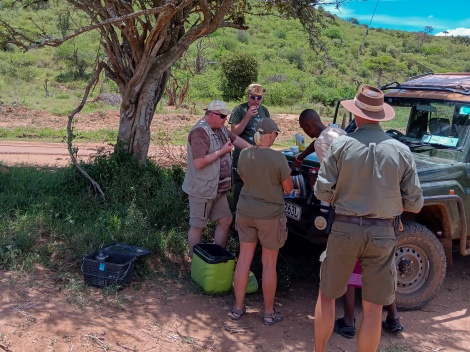 Laikipia, Buschfr&uuml;hst&uuml;ck