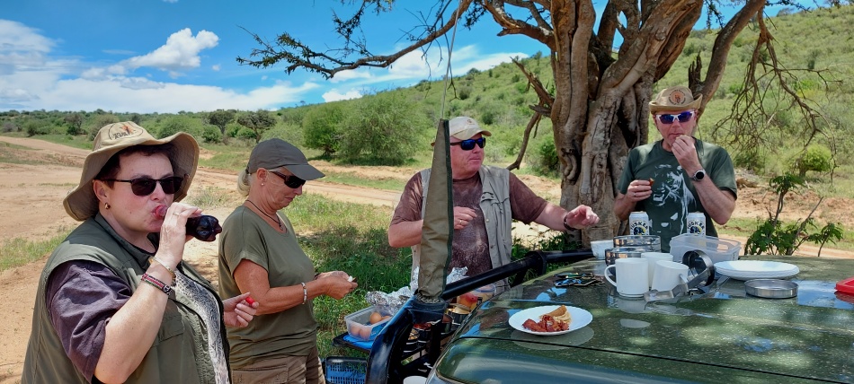 Laikipia, Buschfr&uuml;hst&uuml;ck