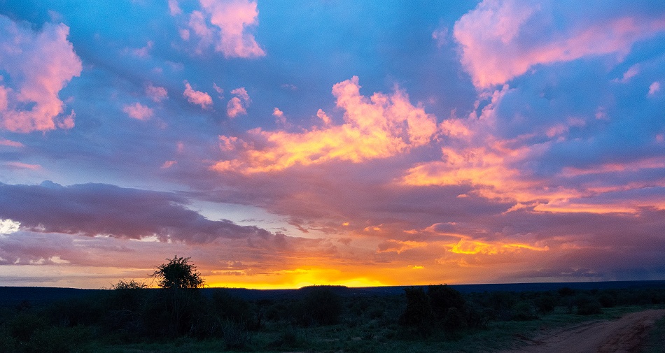 Sonnenuntergang in Laikipia