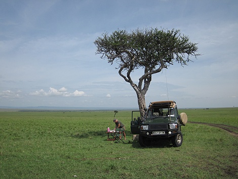 Buschfr&uuml;hst&uuml;ck in der Masai Mara