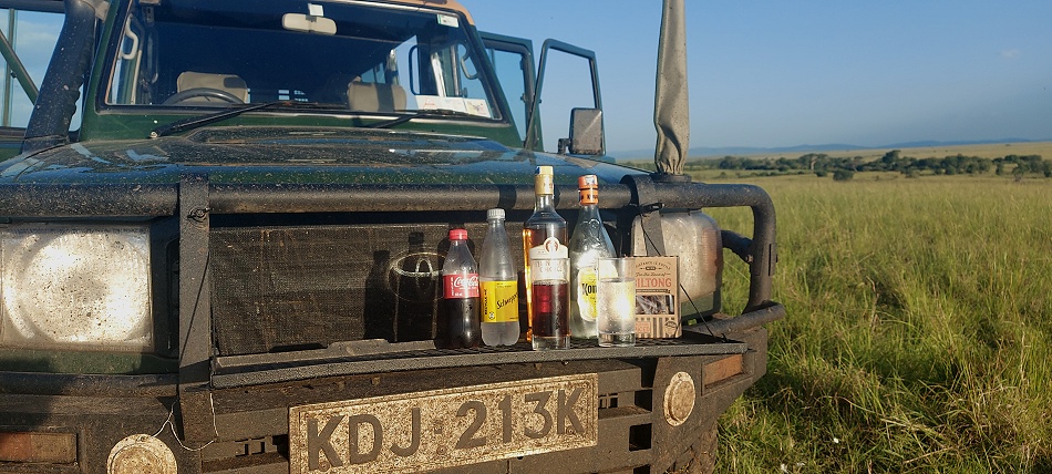 Sundowner in der Masai Mara