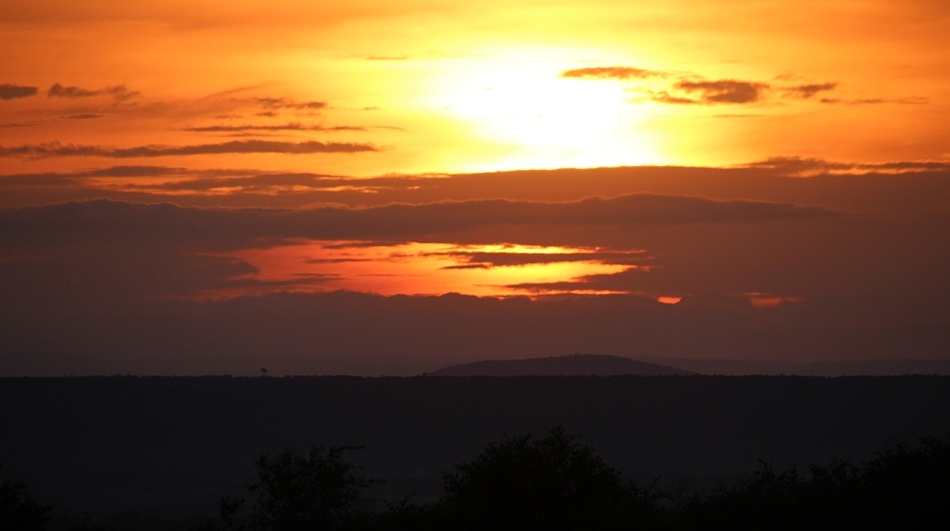 Sonnenaufgang in der Masai Mara